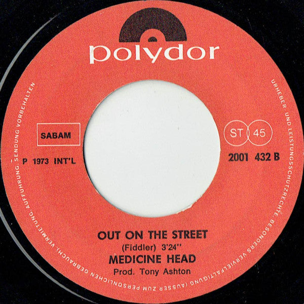 Medicine Head (2) : One & One Is One (7",45 RPM,Single,Stereo)