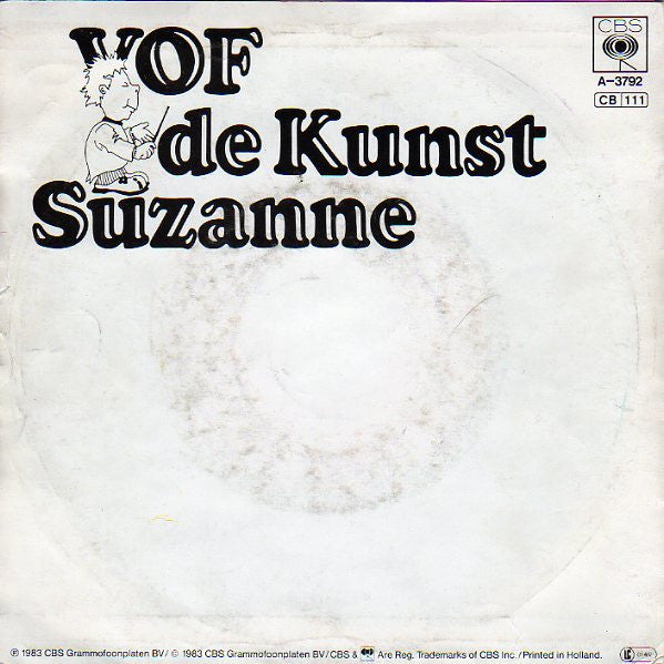 VOF De Kunst : Suzanne (7",45 RPM,Single)