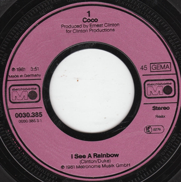Coco (60) : I See A Rainbow (7",45 RPM,Single)