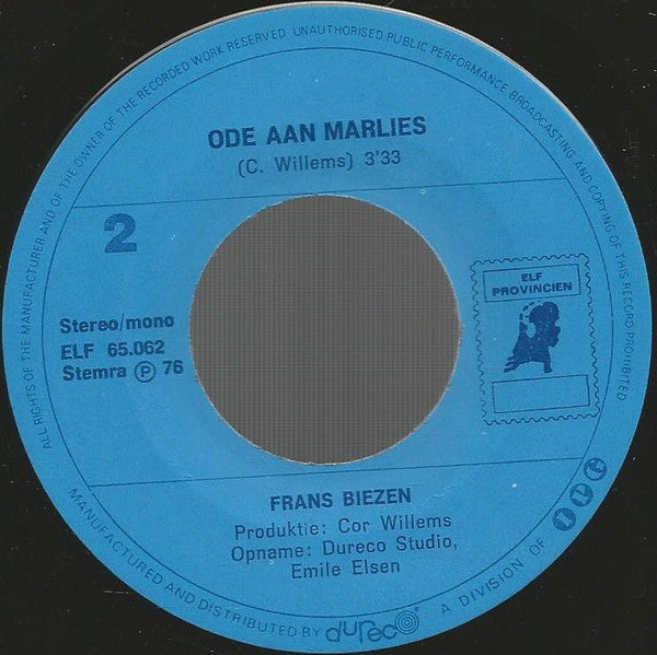 Frans Biezen : Winter In De Stad (7",45 RPM,Single)