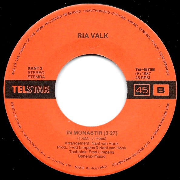 Ria Valk : Snurk-Rap (7",45 RPM,Single,Stereo)