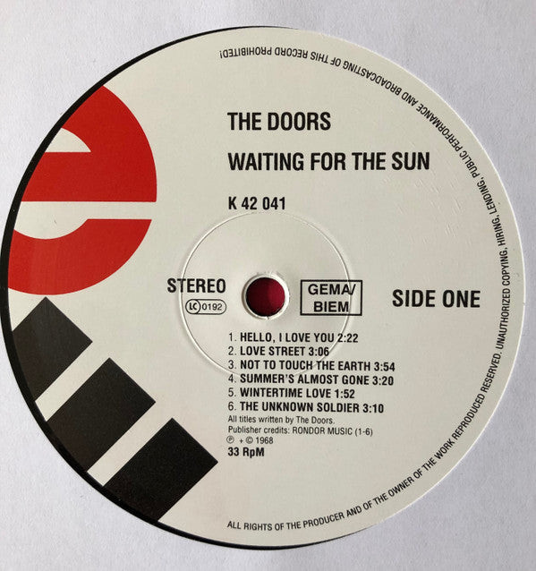 Doors, The : Waiting For The Sun (LP,Album,Reissue,Stereo)