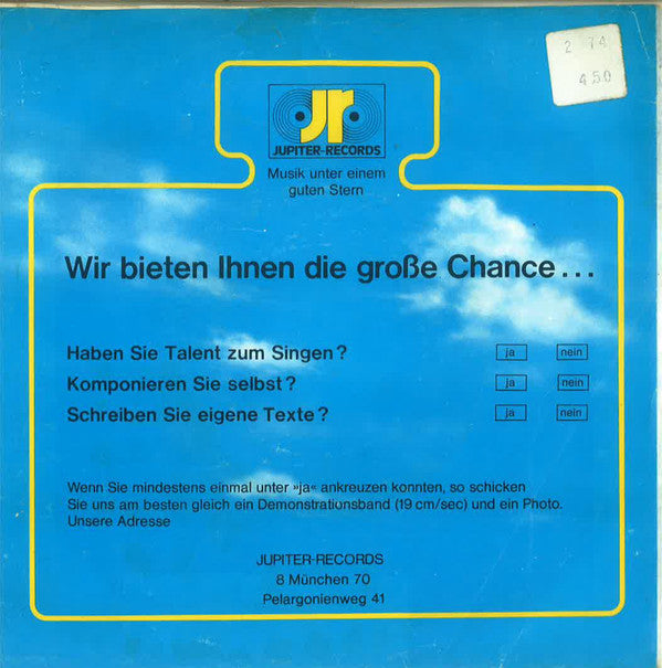 Jean Thomé : Unsere Oma Fliegt Im Winter Nach Mallorca (7",45 RPM,Single,Stereo)