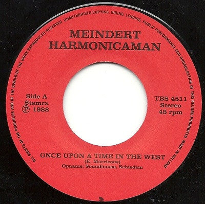Meindert Derks : Harmonicaman (7",45 RPM,Single,Stereo)