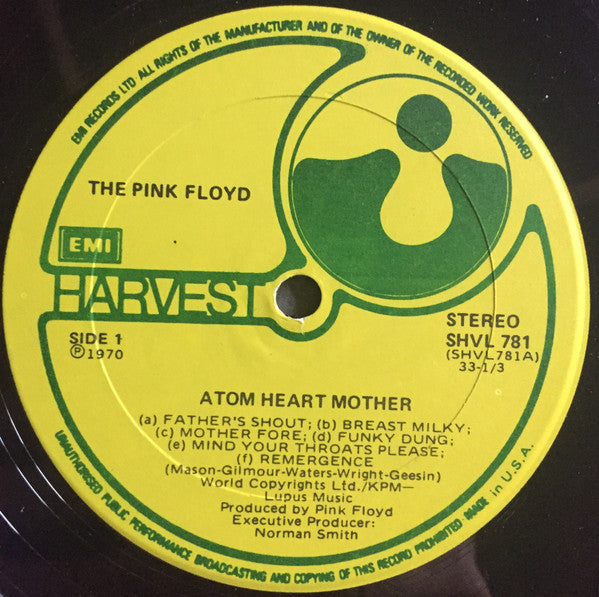 Pink Floyd : Atom Heart Mother (LP,Album,Reissue,Stereo)