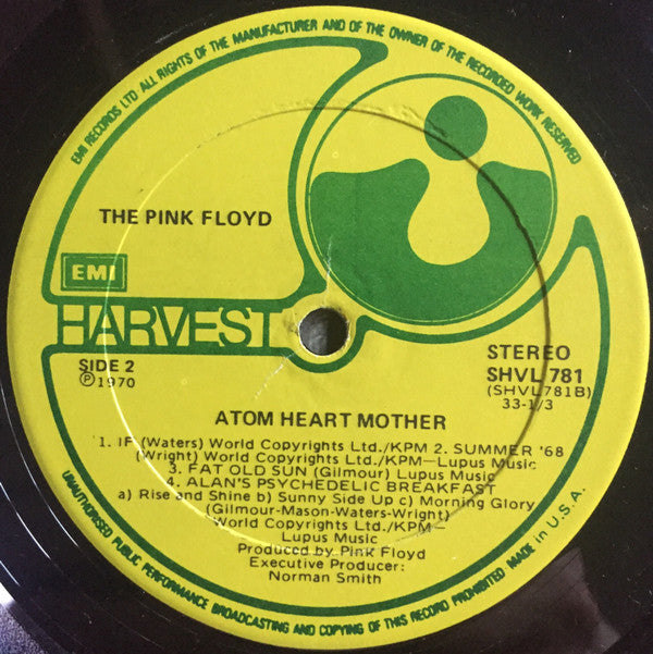 Pink Floyd : Atom Heart Mother (LP,Album,Reissue,Stereo)