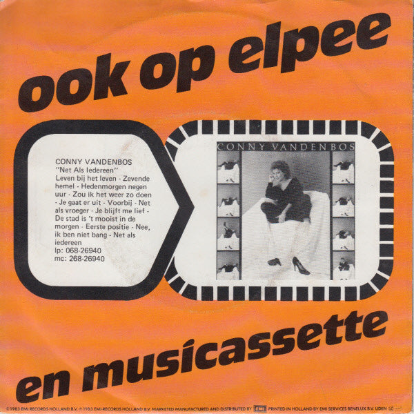 Conny Vandenbos : Je Gaat Er Uit / Hedenmorgen Negen Uur (7",45 RPM,Single,Stereo)