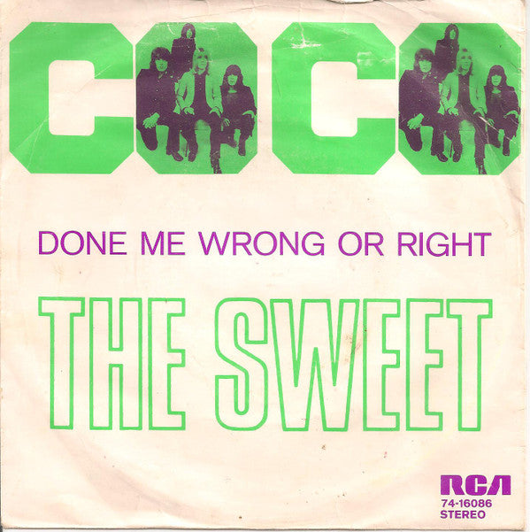 The Sweet : Co-Co (7",45 RPM,Single,Stereo)