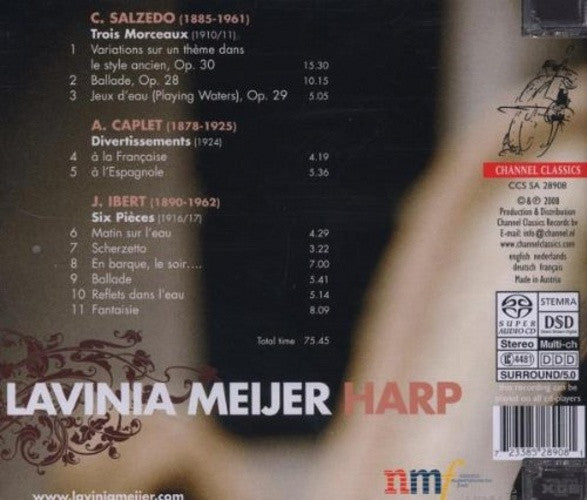 Carlos Salzedo, André Caplet, Jacques Ibert / Lavinia Meijer : Divertissements (Hybrid,Multichannel,Stereo,Album)