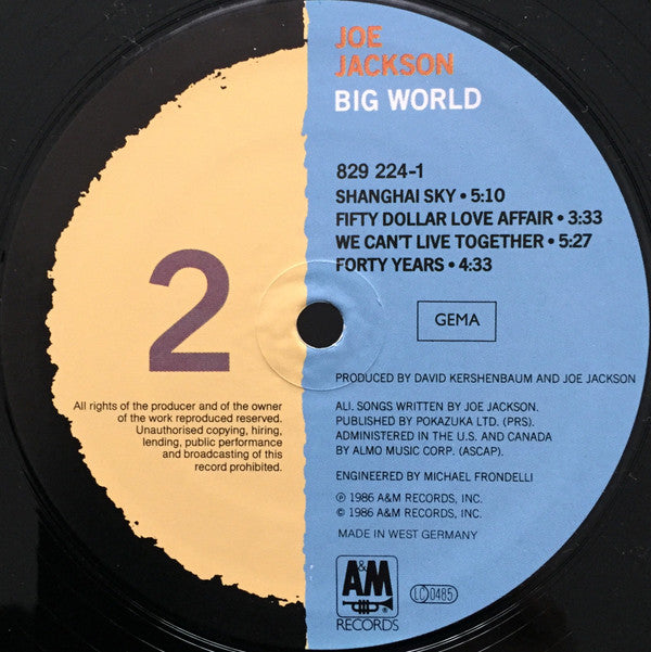 Joe Jackson : Big World (LP)
