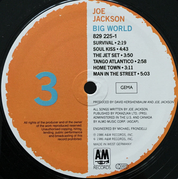 Joe Jackson : Big World (LP)