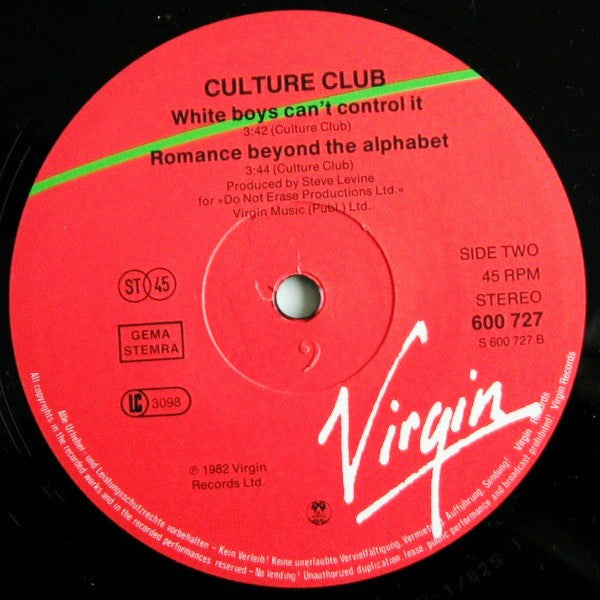 Culture Club : Time (Clock Of The Heart) (12",45 RPM,Single)
