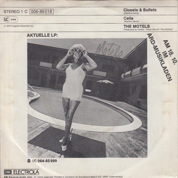 Motels, The : Closets & Bullets (7",Single,45 RPM)