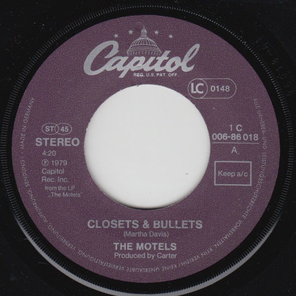 Motels, The : Closets & Bullets (7",Single,45 RPM)