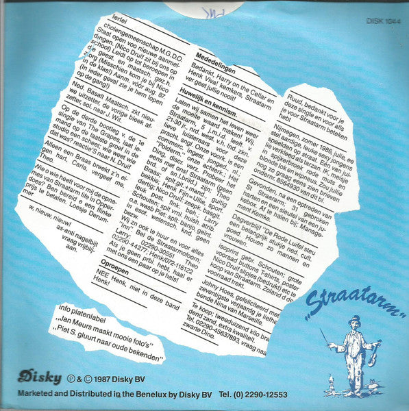 Straatarm : Poldermeisje (7",45 RPM,Single,Stereo)