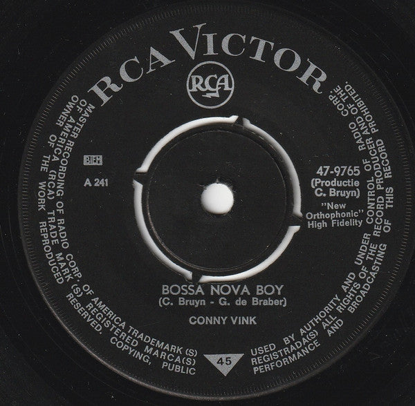 Conny Vink : Bossa Nova Boy (7",45 RPM,Single)