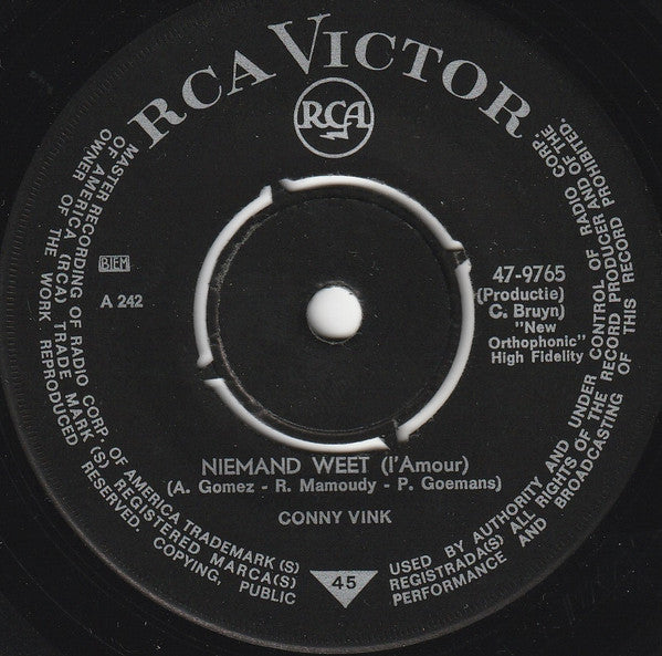 Conny Vink : Bossa Nova Boy (7",45 RPM,Single)