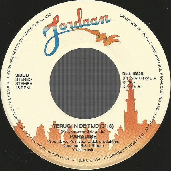 Paradise (63) : Vragen (7",45 RPM,Single,Stereo)