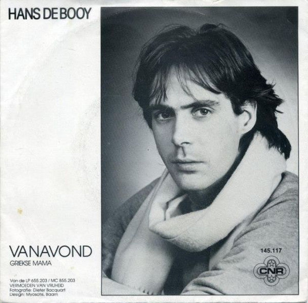 Hans De Booy : Vanavond (7",45 RPM,Single,Stereo)