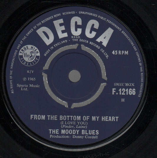 Moody Blues, The : From The Bottom Of My Heart (I Love You) (7",45 RPM,Single)