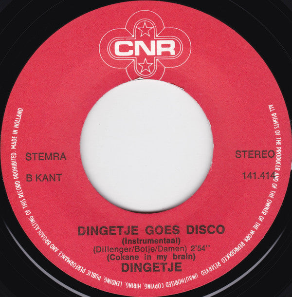 Dingetje : Ik Ga Weg Leen... (7",45 RPM,Single,Stereo)
