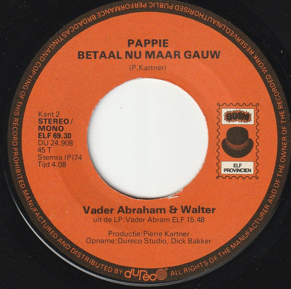 Vader Abraham : Geven Voor Leven (7",45 RPM,Single)
