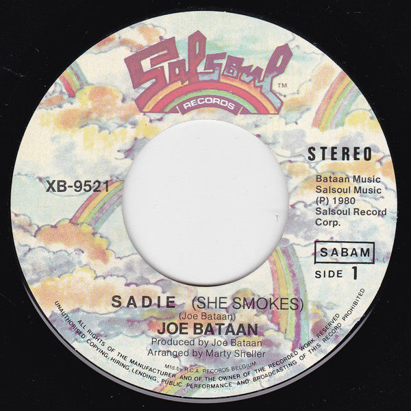 Joe Bataan : Sadie (She Smokes) (7",45 RPM,Single)