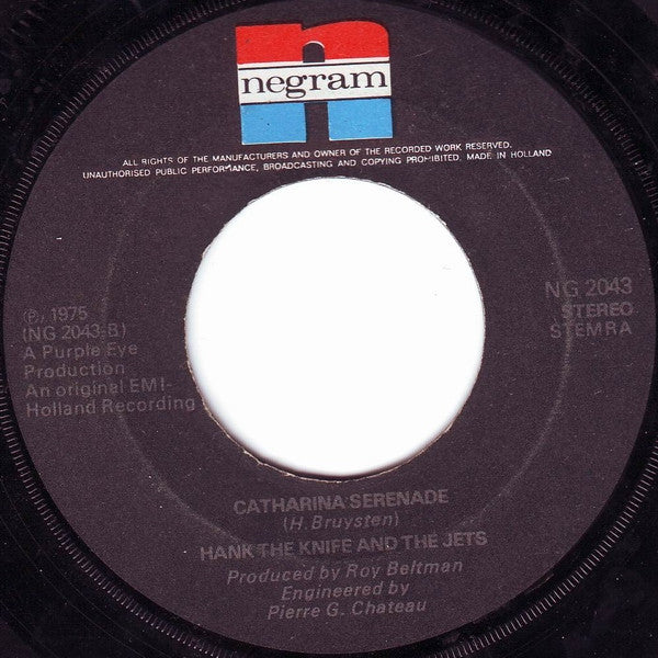 Hank The Knife And The Jets : Stan The Gunman  (7",45 RPM,Single,Stereo)