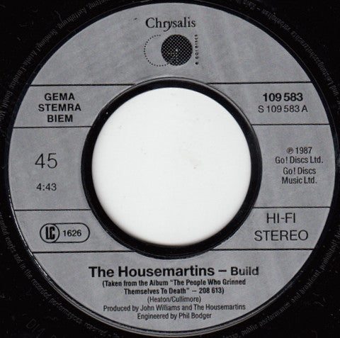 Housemartins, The : Build (7",45 RPM,Single,Stereo)