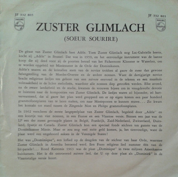 Soeur Sourire = Soeur Sourire : Dominiek = Dominique (7",45 RPM)