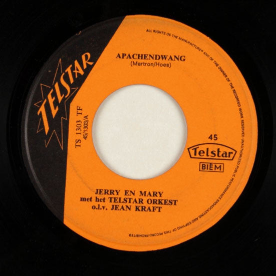 Jerry En Mary Bey : Apachendwang / 's Nachts In Mijn Dromen (7",45 RPM,Single)