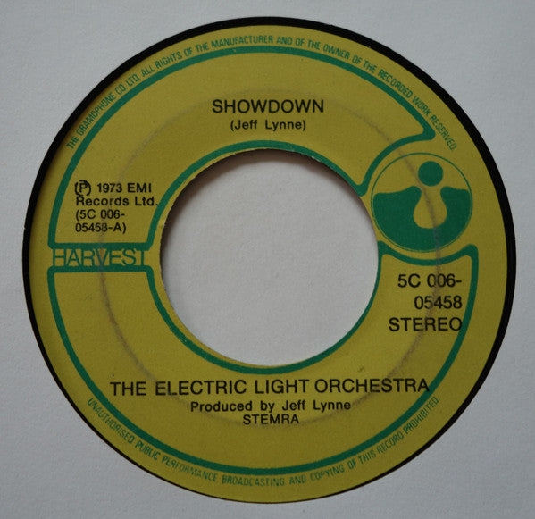 Electric Light Orchestra : Showdown / In Old England Town (Boogie No2) (7",45 RPM,Single)