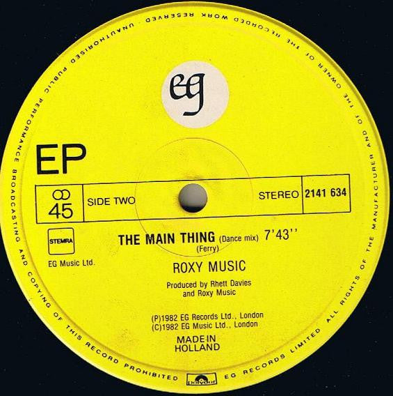 Roxy Music : Take A Chance With Me (12",EP,45 RPM)