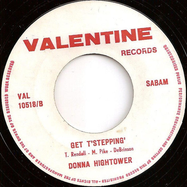 Donna Hightower : Brush Those Tears From Your Eyes (7",45 RPM,Single,Misprint)