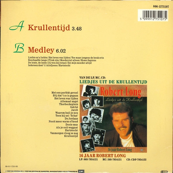 Robert Long : Krullentijd (7",45 RPM,Single)