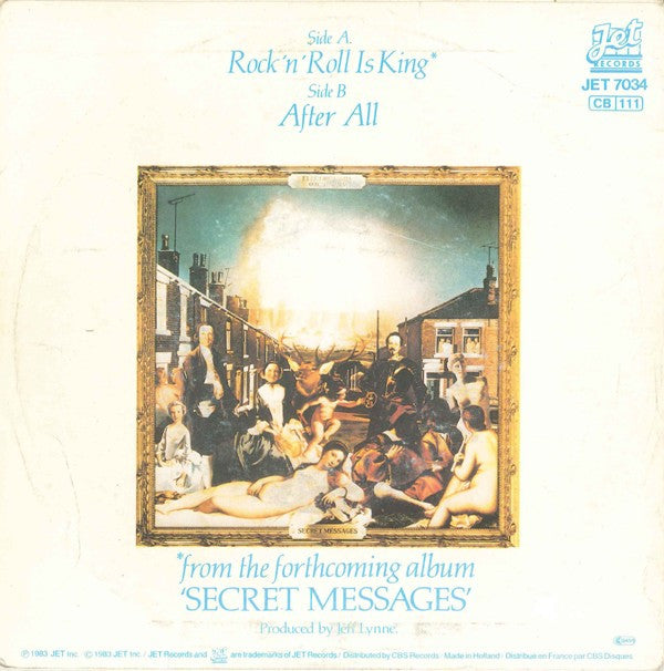 Electric Light Orchestra : Rock 'n' Roll Is King (7",45 RPM,Single,Stereo)