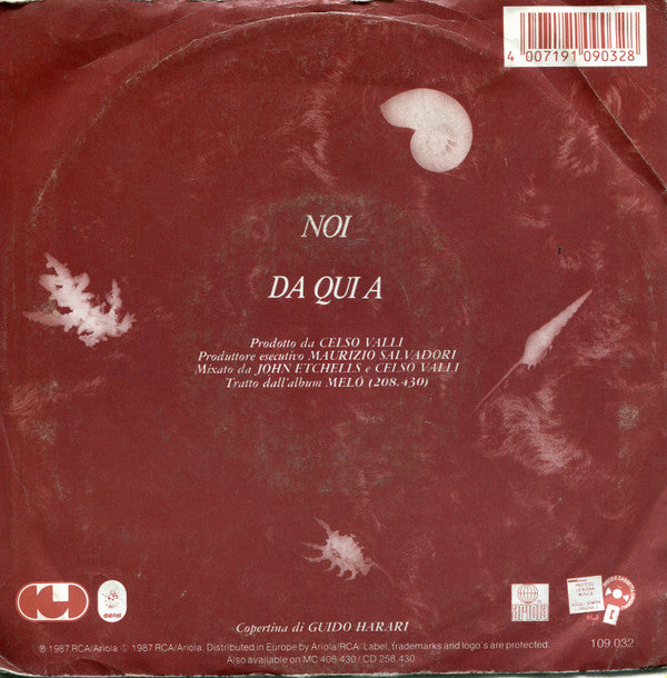 Matia Bazar : Noi (7",45 RPM,Single,Stereo)