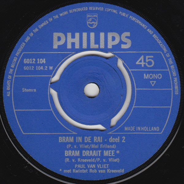 Paul Van Vliet (2) : Bram in de RAI (7",Single,Mono)