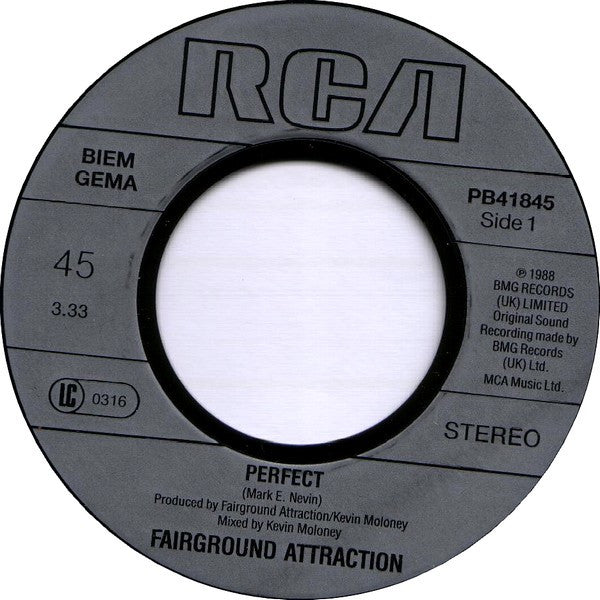 Fairground Attraction : Perfect (7",45 RPM,Single)