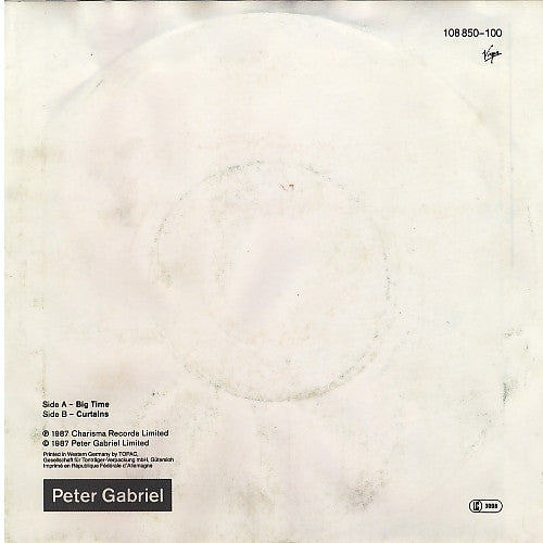 Peter Gabriel : Big Time (7",45 RPM,Single)