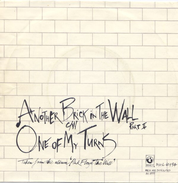 Pink Floyd : Another Brick In The Wall (Part II) (7",45 RPM,Single,Stereo)