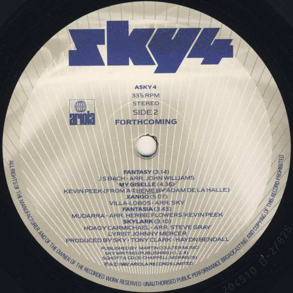 Sky (4) : Sky 4 Forthcoming (LP,Album)