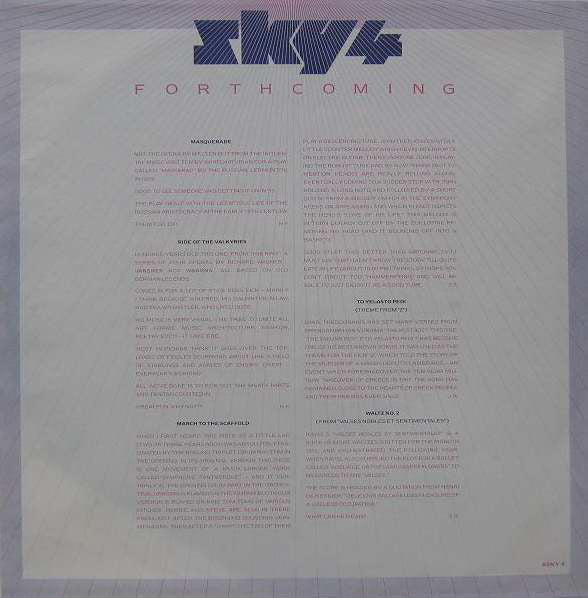 Sky (4) : Sky 4 Forthcoming (LP,Album)