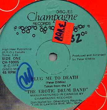 Erotic Drum Band : Plug Me To Death / Jerky Rythm (12",45 RPM)