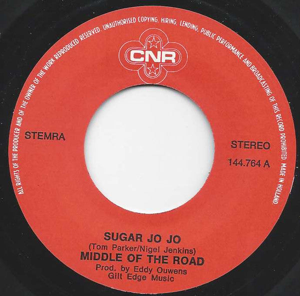 Middle Of The Road : Sugar Jo Jo (7",45 RPM,Single)