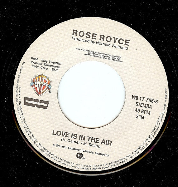 Rose Royce : Golden Touch / Love Is In The Air (7",45 RPM,Single)