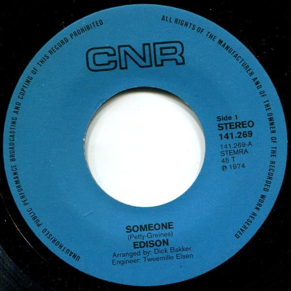 Edison (10) : Someone (7",45 RPM,Single)