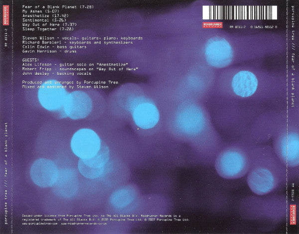 Porcupine Tree : Fear Of A Blank Planet (Album)