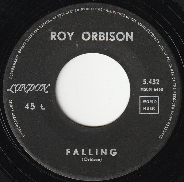 Roy Orbison : Falling / Distant Drums (7",45 RPM,Single)