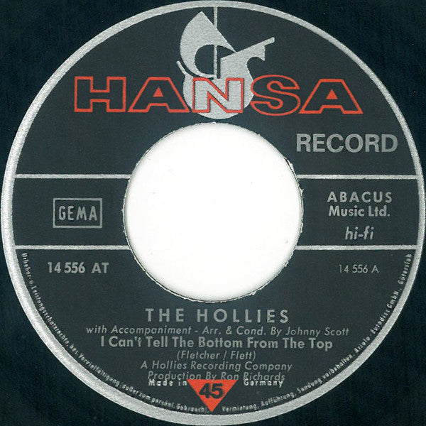 Hollies, The : You Can't Tell The Bottom From The Top (7",45 RPM,Single,Mono)
